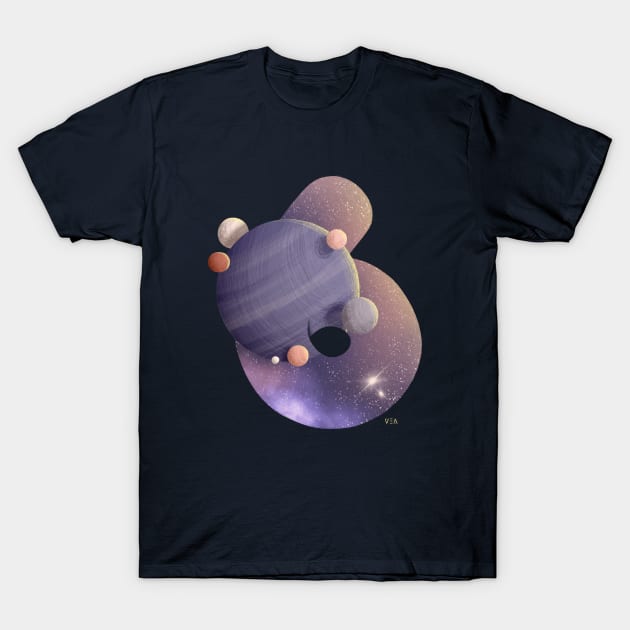 Uranus Moons T-Shirt by vero.e.a